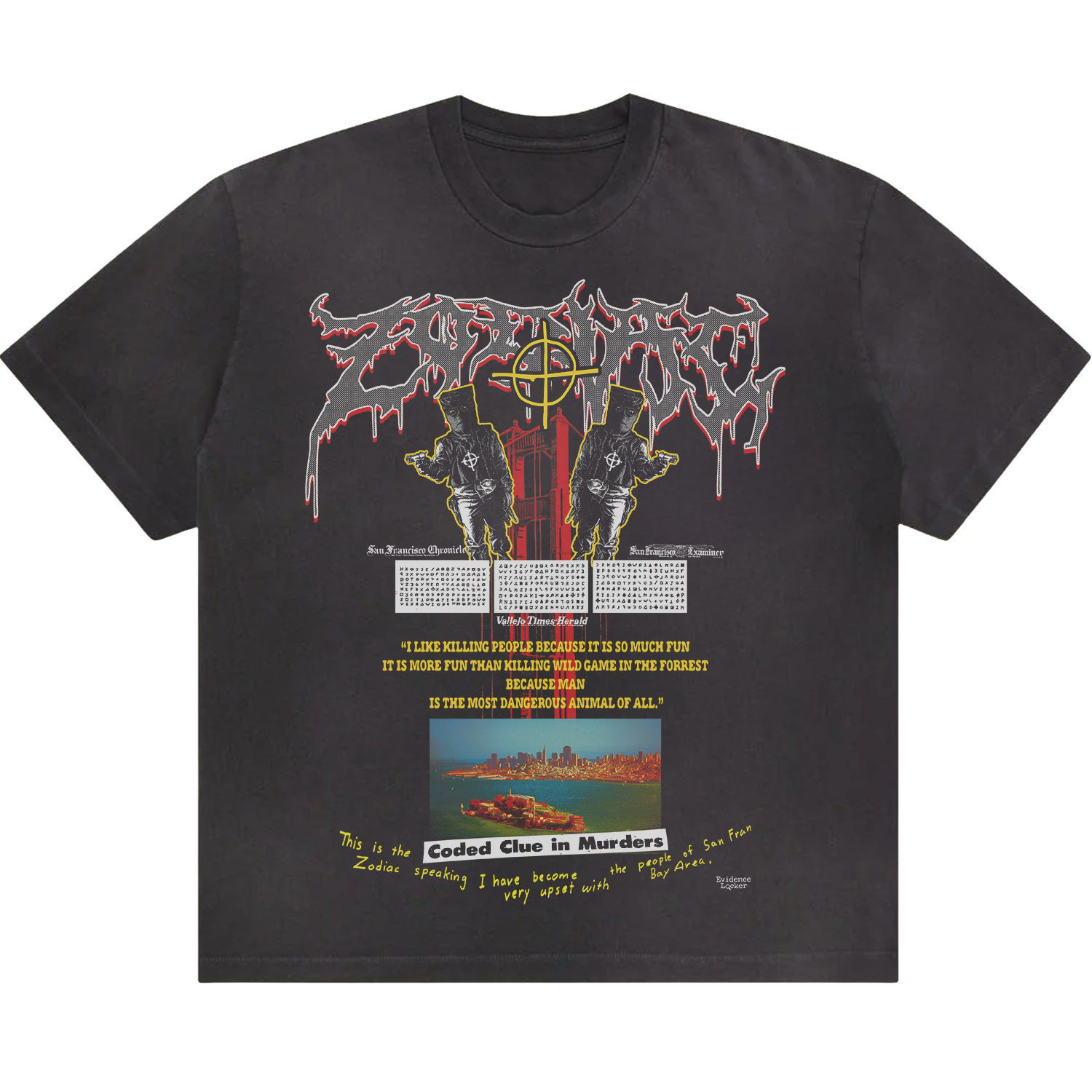 Zodiac Killer Bay Area Tee